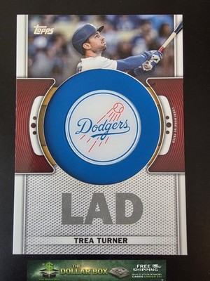 2023 Topps #TLP-TT Trea Turner Commemorative Team Logo Patch