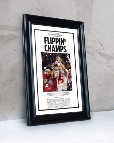 2025 Indiana Hoosiers Big Ten Champions - "Flippin' Champs" Zeitung Titelseite - Bild 5 von 11