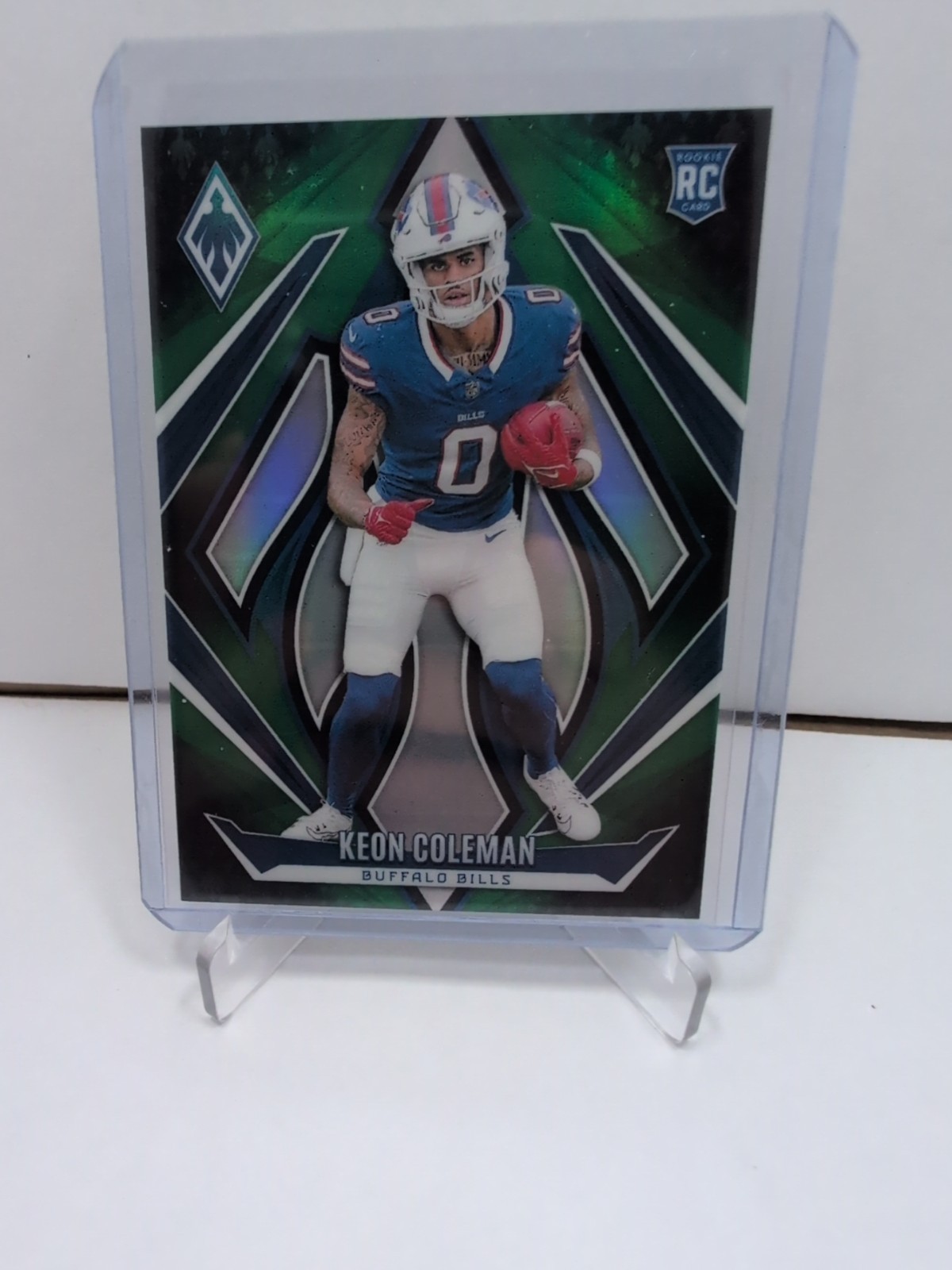 2024 Panini Phoenix - Rookies Keon Coleman #213 Green Fade /199 (RC)