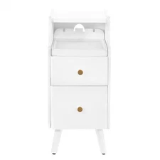 Bedroom Nightstand Modern Bedside Table End Table with 2 Drawers