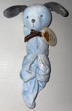 NWT CARTERS PRECIOUS FIRSTS BLUE DOG PUPPY SECURITY BLANKET LOVEY B3