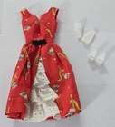 X-643 VINTAGE 1960'S MATTEL BARBIE GARDEN TEA PARTY #1606 OUTFIT -COMPLETE