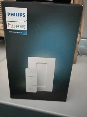 Philips Hue Dimmer Switch ZigBee kabellos Wandmontage weiß für Hue-Lampen NEUOVP