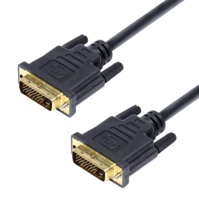 1,5m DVI Kabel Monitor kabel DVI-D 24+1 Dual Link 2 Stecker geschirmt vergoldet