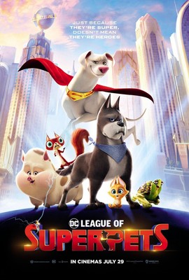 DC League of Super Pets 4 Poster Leinwandbild Kunst Gemälde Deko Nachdruck Wand A0