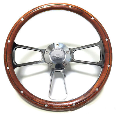 Chevrolet Billet & Mahogany Steering Wheel Kit