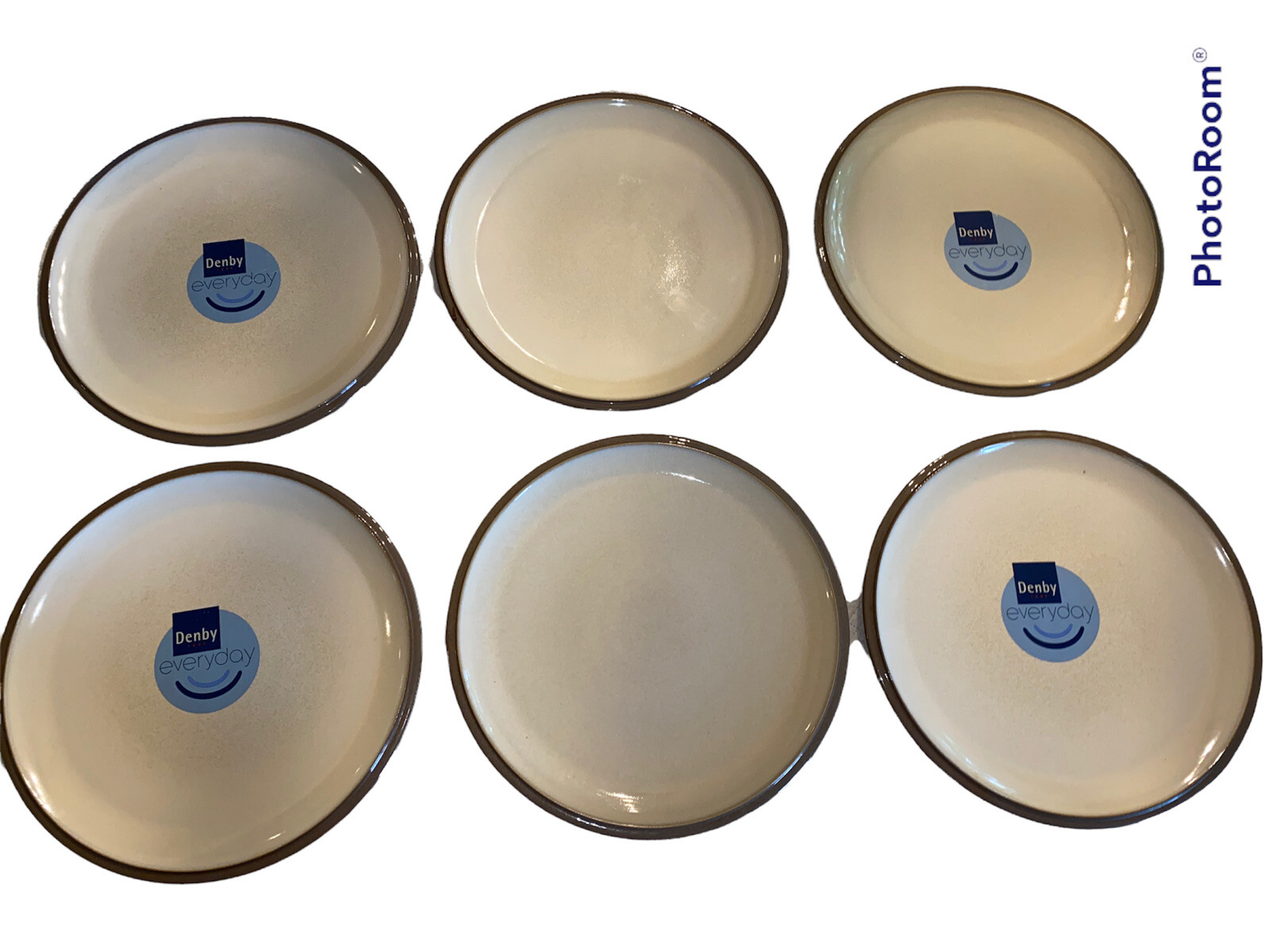 Set Of 6 Cappuccino By Denby Everyday Dinner Plates 10 5/8” eBay