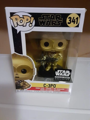 FUNKO POP Star Wars SMUGGLER'S BOUNTY EXCLUSIVE # 341 C-3PO Vaulted/Retired