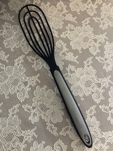 Calphalon Nylon Flach Schneebesen Schwarz Grau Silikon 14" - Bild 1 von 8