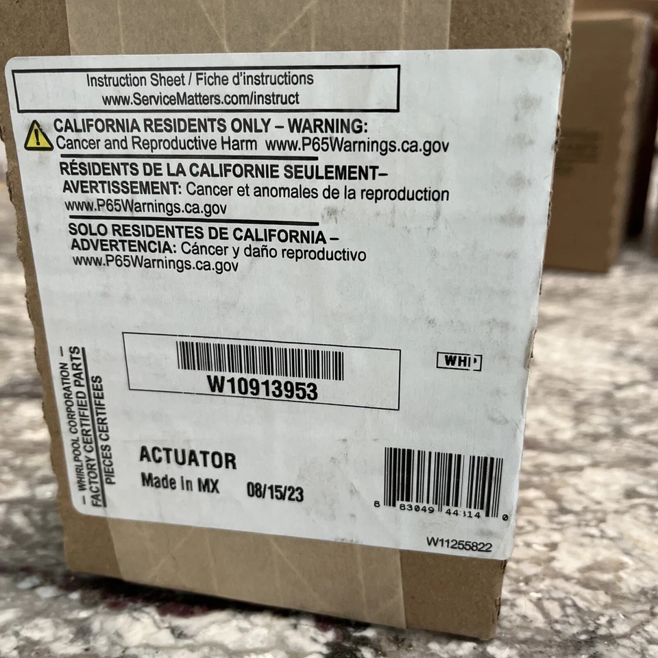 Genuine OEM Whirlpool Washer Washing Machine Actuator W10913953 - Image 2 of 3