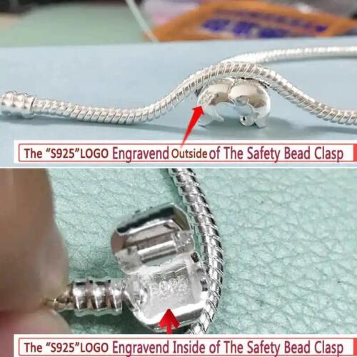 Zertifiziertes 925 Sterling Silber Armband für Damen, DIY Charms, Schlangenkette Schmuck - Bild 3 von 21