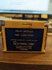 ALTRONIX RELAY MODULE RB5 AMP DPDT , WIRED NOT USED, NIB
