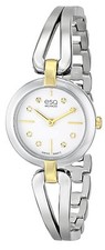 NEW ESQ BY MOVADO 07101443 SWISS QUARTZ LADIES DIAMOND WATCH TU-TONE CORBEL
