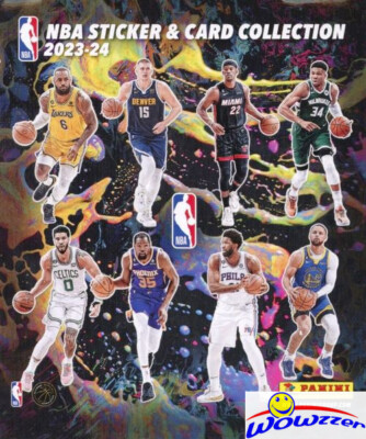 2023/24 Panini Basketball Sticker Sealed 50 Pack Box-250 Stickers & 50 Cards!