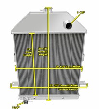 3 Row Kool Champion Radiator For 1941 Ford Truck Ford Configuration Cc41fd