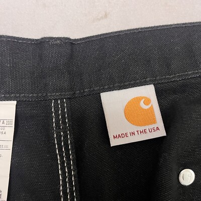 Vintage Carhartt Double Knee B01 Blk Pants Jeans USA 38x30 | eBay