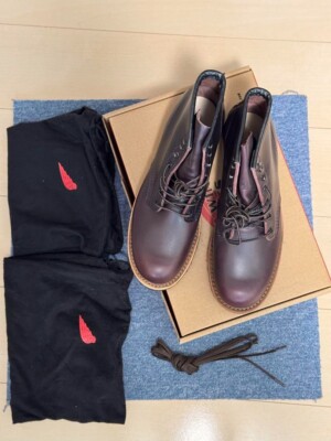 Red Wing Beckman 9419 Leather Boots Black USA 8 D Free Shippping from Japan