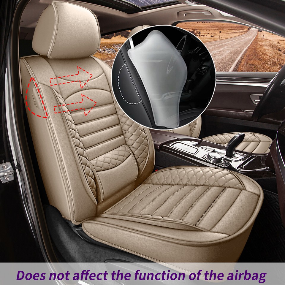 PU Leather 5Sits Front&Rear Car Seat Covers For Nissan Rogue 20102023