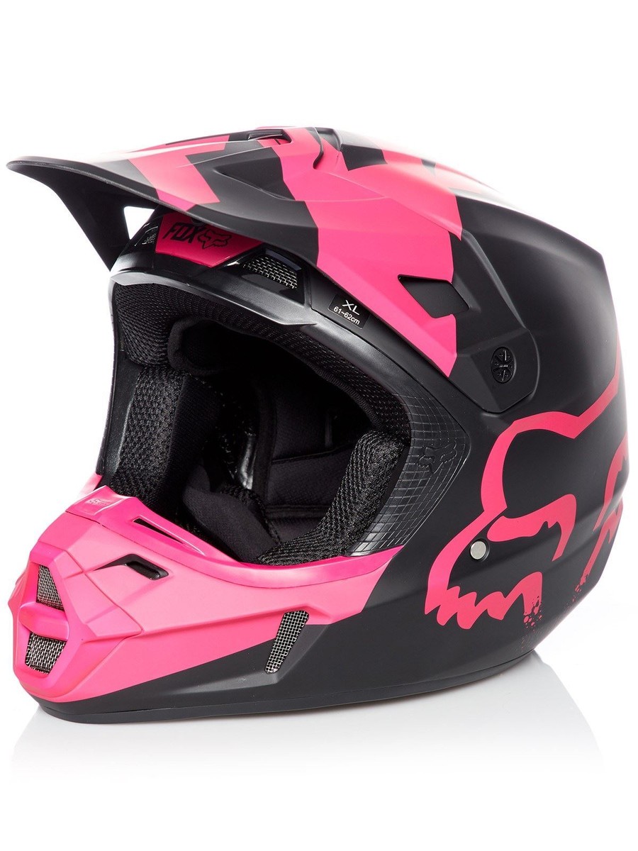 Fox Racing Pink And Black Fox Helmet Fox Racing V2 Mastar
