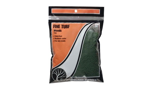 Woodland T46 Turf Soil Flakes - Grass Dark Green/Weed, Fine