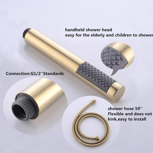 Freestanding Bath Taps Floor Mounted Bathtub tap Bathroom Mixer Shower Tap - Picture 39 of 64