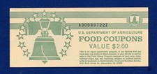 FOOD STAMP COUPON USDA UNC $2.00  ONE FULL BOOK WELFARE. agriculture SCRIP