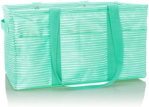 Thirty One Deluxe Large Utility Tote Beach Picnic Laundry Basket Bag 31  Gift - Đức An Phát
