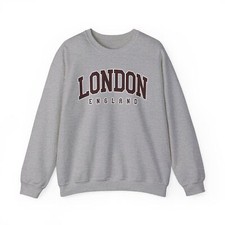 London England Vacation Moving Sweatshirt Gift Crew Neck Long Pullover Shirt Men