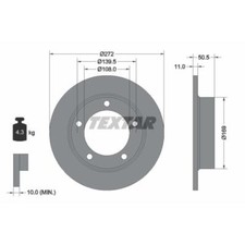 Disque de frein Lada NIVA