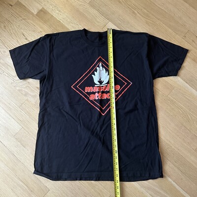 massive attack Tシャツ Amazon.com: Massive Attack Logo T-Shirt Small Grey