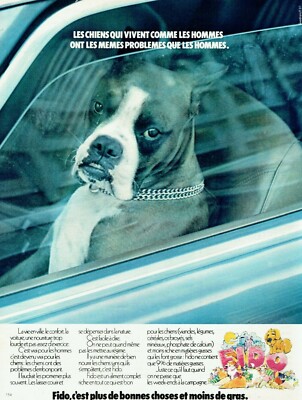  Werbung Advertising 0322 1971 Fido Futter Pastete Hund Boxer