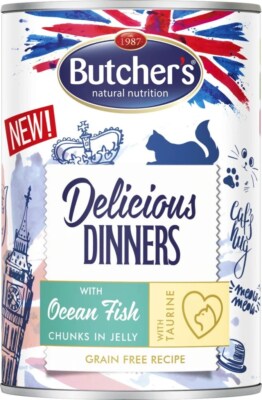 5011792007585 BUTCHER'S Delicious dinners Ocean Fish Chunks in jelly - Nassfutte