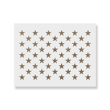 50 Stars Stencil - Durable & Reusable Mylar S...
