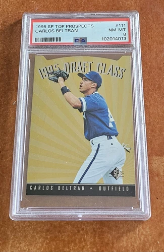 Carlos Beltran ROOKIE 1995 SP Top Prospects GOLD FOIL Die Cut #111 PSA 8 MINT RC