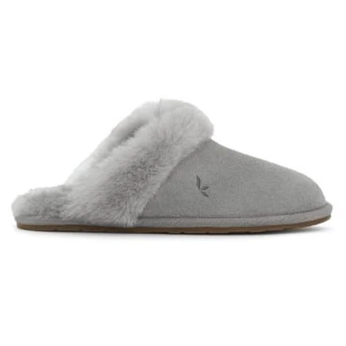 UGG KOOLABURRA Ciabatta donna Milo taglia 7 grigio tortora selvatica accogliente slip on pelliccia sintetica