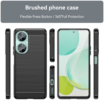 For Huawei nova 11i Luxury Shockproof Classic Soft Brushed Rubber TPU Cover Case