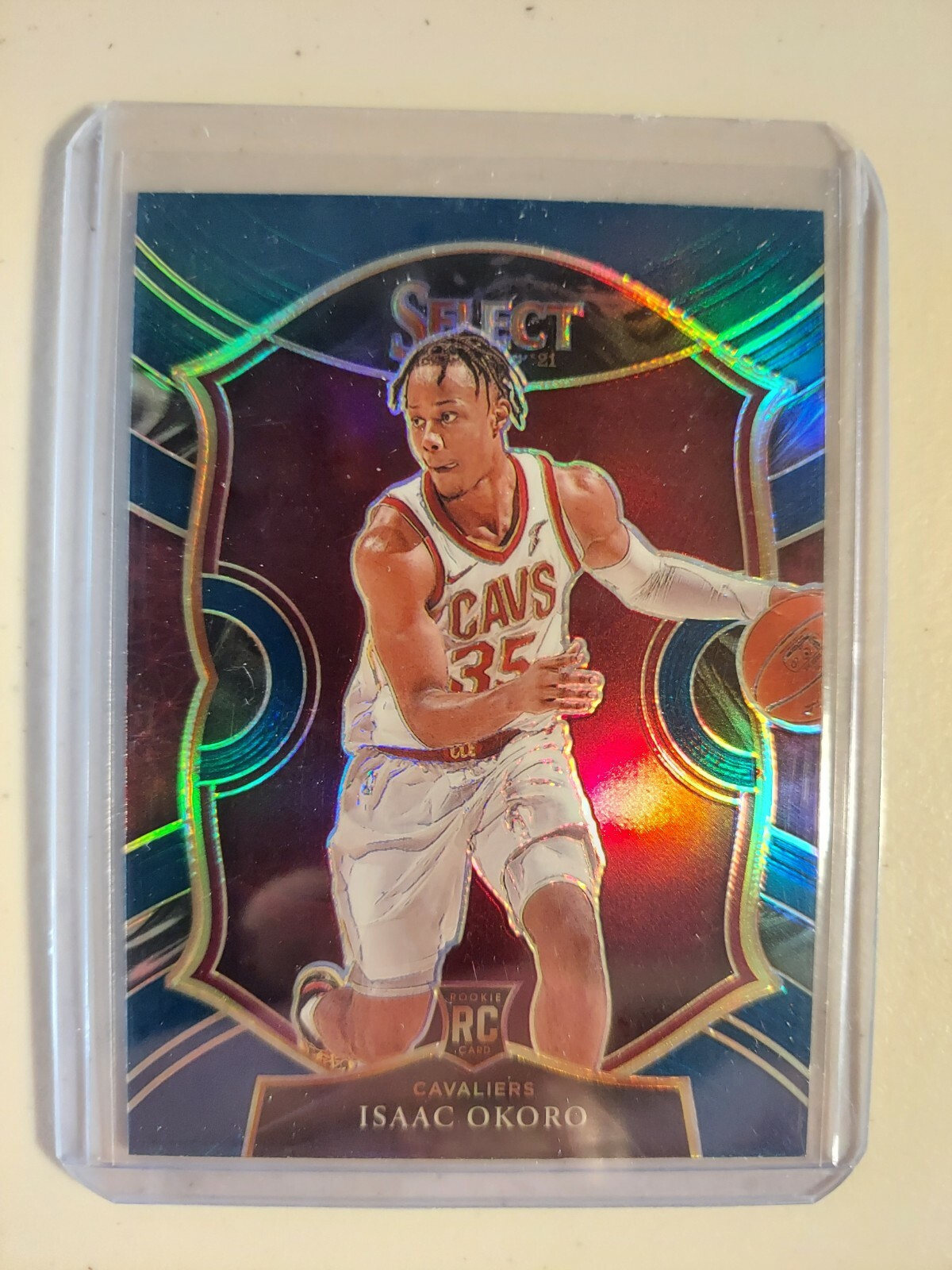 2020-21 Select Isaac Okoro Concourse Blue Silver Prizm Rookie RC #65 Cavs