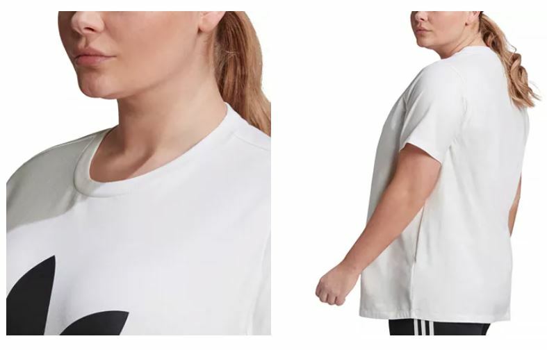 adidas Originals Plus Size Trefoil T-Shirt, Color: White
