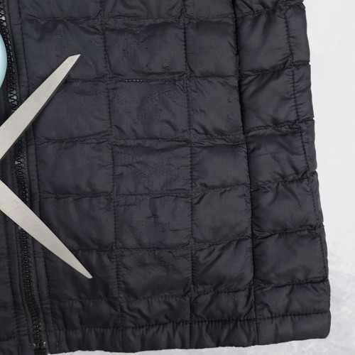 The North Face Thermoball Jacket Girls Small 7/8 Black Hooded Quilted Puffer - Picture 8 of 24