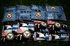 Cornhole Bean Bags Set of 8 ACA Regulation Bags US NAVY
