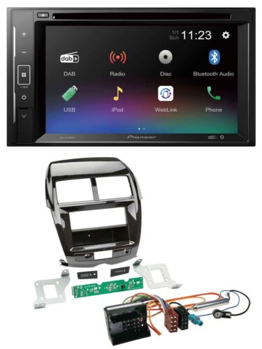 Pioneer Bluetooth MP3 USB 2DIN DAB DVD Autoradio für Citroen C4 Mitsubishi ASX P - Afbeelding 1 van 7