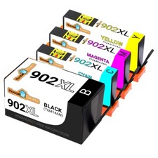 902XL Fits HP 902XL Black Cyan Magenta Yellow Cartridge OfficeJet Pro 6975 6976