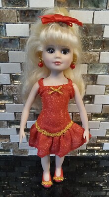 Sparkle Red And Gold Dress+Accessories Fits 9" Madame Alexander Stiletto  Dolls | eBay