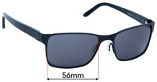 SFx Replacement Sunglass Lenses fits Porsche P 8248 - 56mm Wide