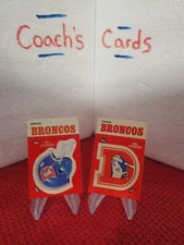 (2) 1988 Fleer NFL TEAM ACTION STICKERS Denver Broncos 