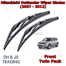 (07-12) Mitsubishi Outlander Mk2 Front Wiper Blades Windscreen 24" 21" Hook Type