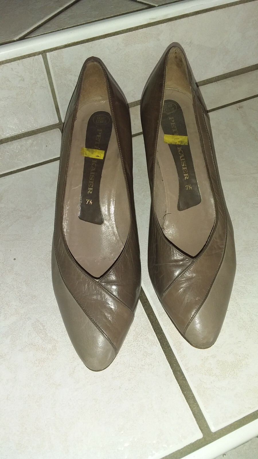 Купить Chice Pumps,Braun-Beige,Peter Kaiser,Echtleder,Gr 7,5 на Аукцион DE  из Германии с доставкой в Россию, Украину, Казахстан