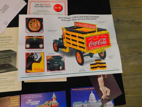 Danbury Mint 1927 Coca-Cola Delivery Truck - Title and Paperwork - Picture 3 of 3