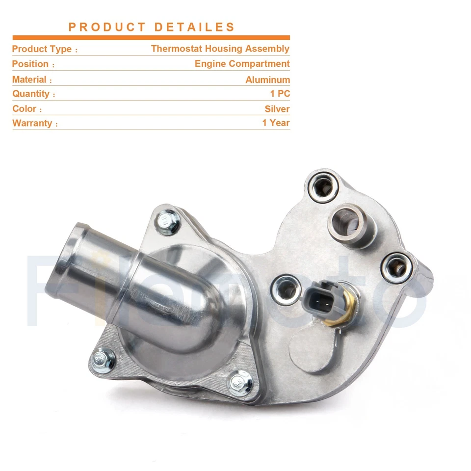 Carcasa de termostato de aluminio con sensor para Ford Explorer Sport Trac 07-2010 4,0 L Foto 2 de 4