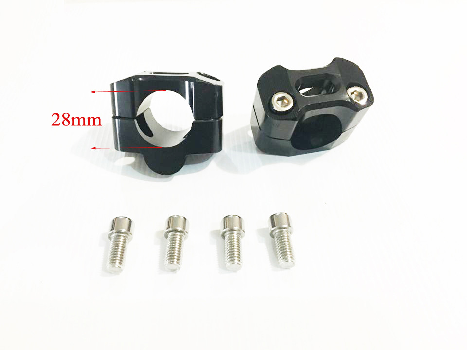 CNC Risers Clamps Taper Mount For 7/8" 1 1/8" Handle Bar HONDA XR50